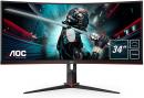 890783 AOC CU34G2 BK 34 inc Widescreen WLED Black Monito